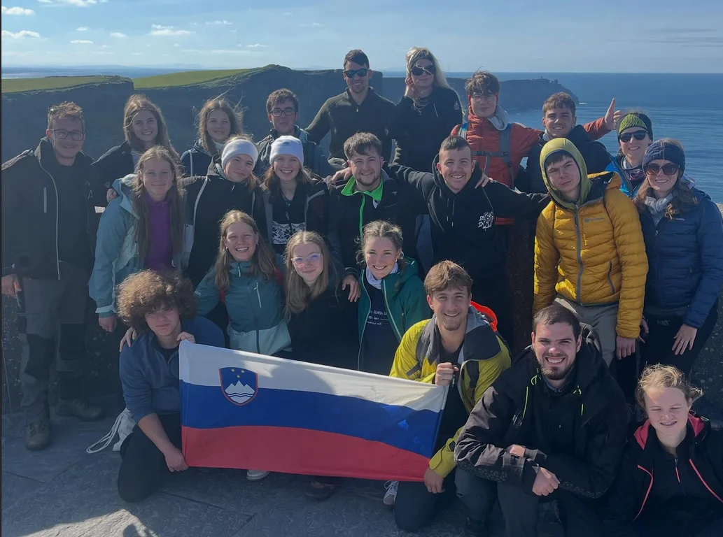 I stand with the Slovenian Gold MEPI expedition group in Ireland