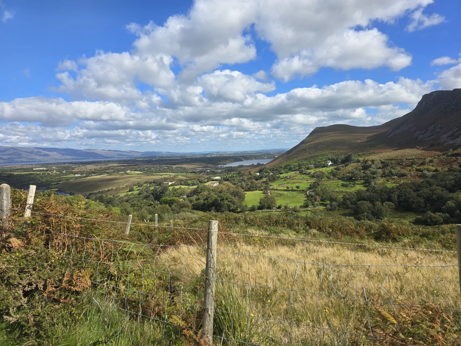 I photographed the mountain landscape along my hiking route in Ireland