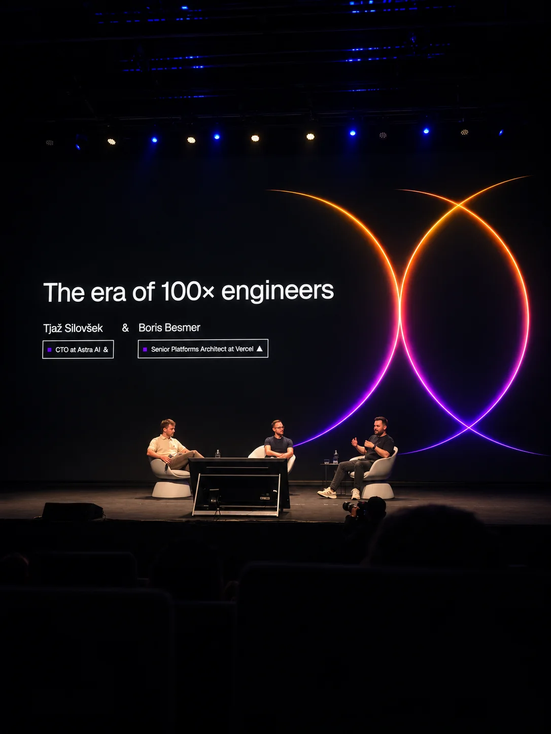 I photographed the 100× engineers panel with Tjaž Silovšek and Boris Besemer