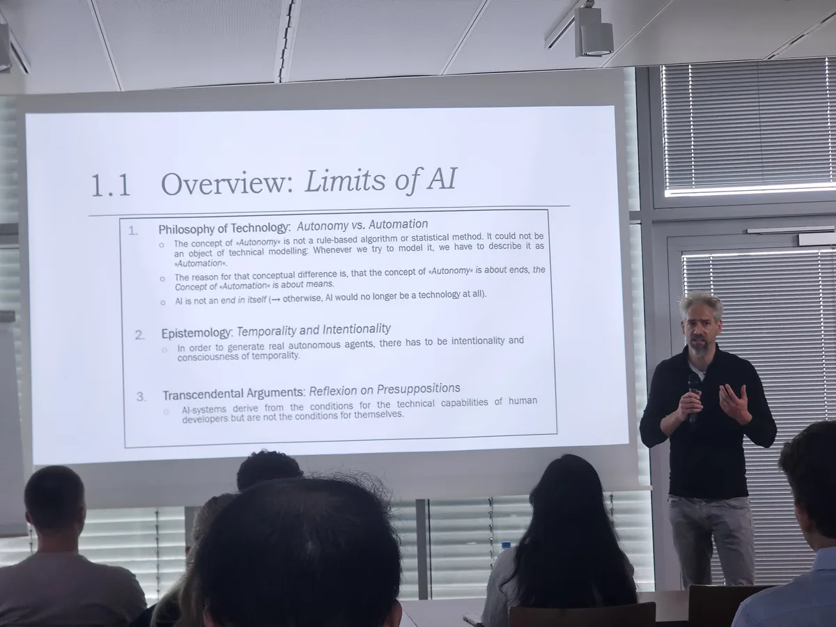 I attended a lecture about philosophical and theoretical limits of artificial intelligence